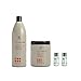 RR Set Shampoo PROFESSIONALE capelli e Maschera Capelli Ristrutturante con Macadamia e Collagene nutre e ammorbidisce, per capelli danneggiati e indisciplinati, + 2 fiale ristrutturanti OMAGGIO immagine
