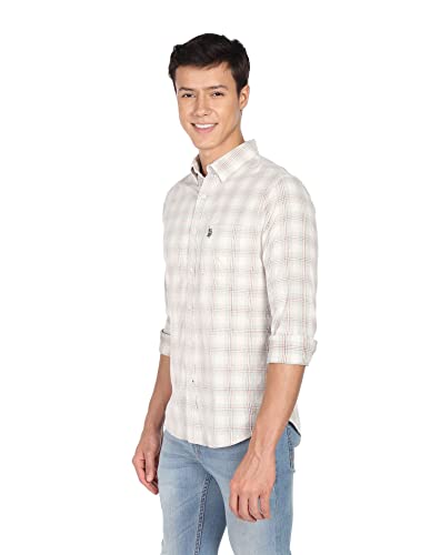 Image of U.S. POLO ASSN. Men Jogging Suit Checkered Tailored Fit Shirt