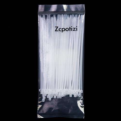 Zcpotizi Clear Zip Ties 6 Inch White Small Nylon Cable Ties Wire Ties Zipties Self-Locking For Fence Plants Wreath Crafts Christmas Gifts For Garden Office Use 100 Pack #TOP6