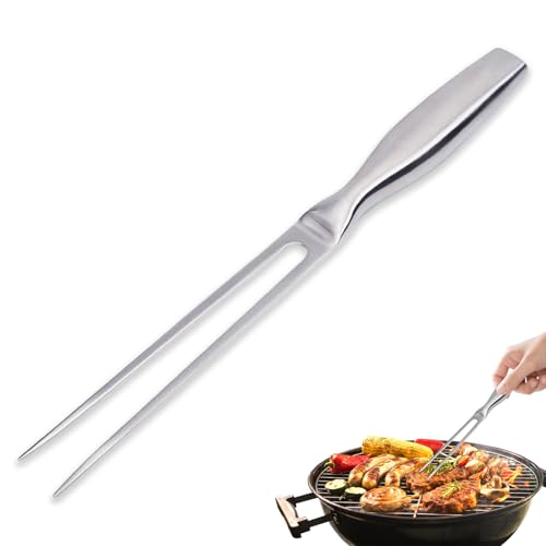 Carving Fork, Heavy Duty 304 Stainless Steel Meat Forks with Non-Slip Handle for Carving, Barbecues