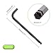 Sunkoo 3mm Ball End Hex Key Set, 6pcs L-Shaped Allen Wrenches Long Arm, CR-V Steel, Black Oxide Finish, High Torque Repairing Tool for Furniture, Bike, Equipment Maintenance