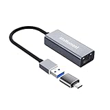 ‎AltaMoment USB LAN 有線LANアダプタ Switch USB3.0 RJ45 変換 一発認識 ギガビット イーサネットアダプタ スイッチ対応 10/100/1000Mbps超高速 Switch/Windows/ChromeOS/macOS 動作確認済 アルミ合金製 グレー 【C to A変換コネクタ付属】 image