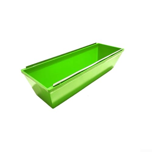 Caja de cemento de plástico ABS diseñada para estabilidad durante la mezcla y transferencia de mezclas de reparación en sitios de trabajo activos (verde)