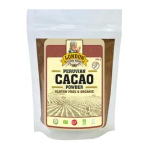LONDON SUPER FOODS Cacao Powder ORGANIC GLUTEN FREE LSF 250g