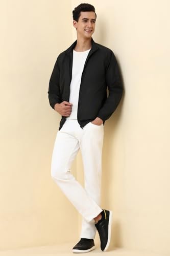 Image of Allen Solly Mens Cotton blend Standard Length Jacket