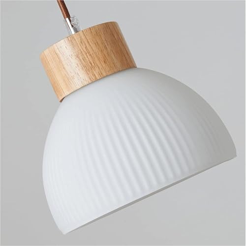Suspension retro en bois de 60 cm pour eclairage de cuisine