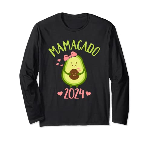 Mamacado 2024 for pregnancy announcement Long Sleeve T-Shirt