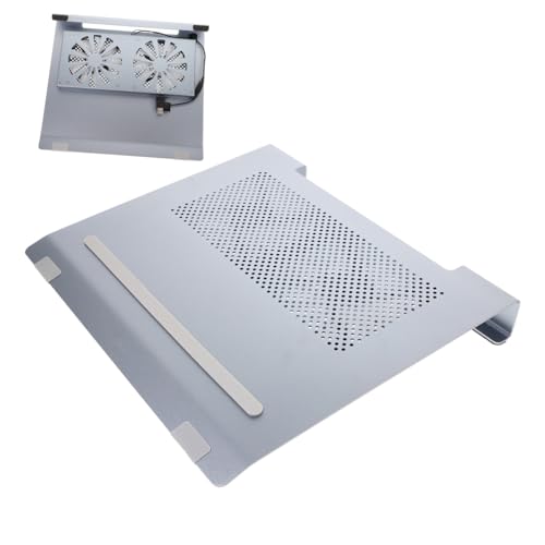 Base para laptop gamer con ventiladores dobles y aleación de aluminio miniatura 3