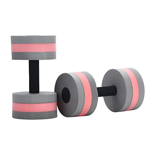 Water Aerobics Dumbbells, Juego de 2 mancuernas cortas para ejercicio acuático, mancuernas de espuma para aeróbicos acuáticos, Aquafitness Aquajogging, mancuernas de agua para adultos, hombres y