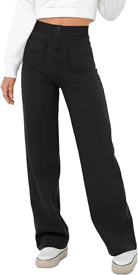 Flexi Pants for Women, Flexipants - Women's Casual High Waist Stretch Pants, Straight Leg Pants