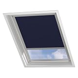 DTCH® Tenda per finestra da tetto - Oscurante - Blu scuro - Compatibile con Velux: S06/4/606