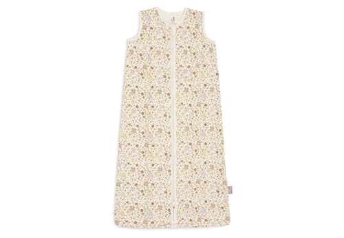 Jollein Gigoteuse bébé en jersey - 110 cm - Flower Fairies - 100% coton - 0,5 TOG - gigoteuse d’été - avec fermeture éclair - certifiée OEKO-TEX