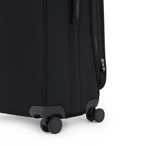 Image of Kipling New Youri Spin Large 4 Wheeled Rolling Luggage Black Noir