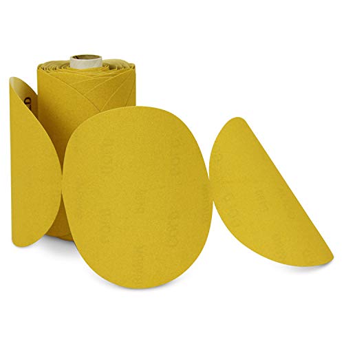 Crazy Clearance BHA 5 Inch Discs On a Roll PSA Gold Adhesive Back DA Sanding Paper (220 Grit) - 100 Pack Black Friday 🔥 BHA 5 Inch Discs On a Roll PSA Gold Adhesive Back DA Sanding Paper (220 Grit) - 100 Pack