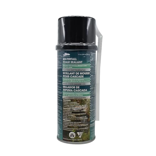 smartpond Waterfall Foam Sealant, Expandable Foam, Black Color Blends into Pond, Cures Fast, 12 oz...