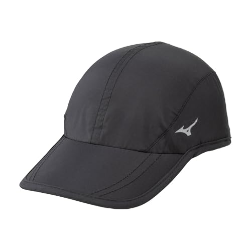 Mizuno J2MW1010 Running Cap Water Repellent Night Run Cap (Retroreflective) Water Repellent Black Free Size