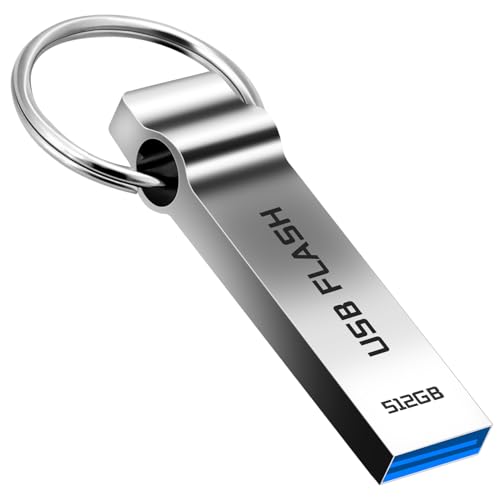 Memoria USB 512GB - Jokiraty Pendrive Alta Velocidad USB 3.0 Pen Drive Gran Capacidad Disco Duro Externo para Ordenador, Tableta y Coche (512gb)