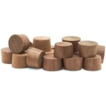 Wood Plugs for Furniture, 3/8 inch Walnut Wood Flat-Head Plug, Wooden Plug for Screw Holes - Pack of 25 by Woodpeckers