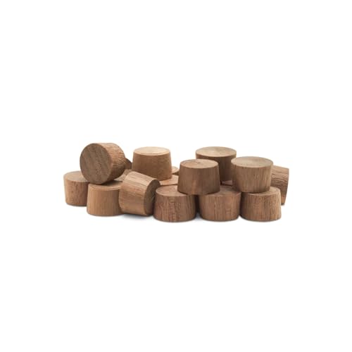 Image of Wood Plugs for Furniture, 3 /8 inch Walnut Wood Flat-Head Plug, Wooden Plug for Screw Holes - Pack of 25 by Woodpeckers