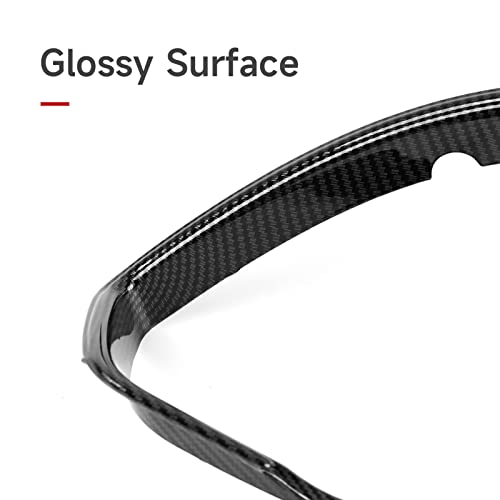 Image of Car Dashboard Cover Trim Frame Decals for 2022 2023 2024 2025 2026 Honda Civic 11th Gen Accessories ABS Carbon Fiber Interior Stickers