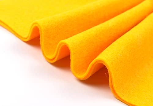 YYCRAFT 1 Yards Thick Soft Felt by The Yard Fabric 38 Inch Wide 2.4mm Thick DIY Arts & Crafts Sewing-Bright Yellow