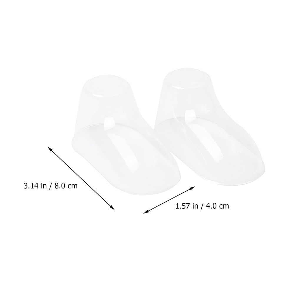FOMIYES Schuh Socke Baby 100Pcs Clear Baby Feet Fü?e Display Kleinkindstiefel Socken Schuhe Unterstützt Shaper Stand Holders Showcase für Gesch? Heimgebrauch (8 Cm ） Baby Socken Former