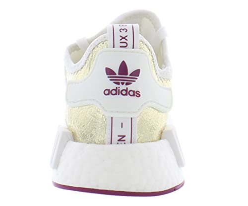 adidas Originals NMD R1 Womens Shoes Size 8, Color: White/Berry/Gold4