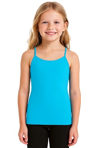 Image of Kurve Girl's Sleeveless Tank Top - Stretch Undershirts Cami Camisole, UV Protective Fabric, Rated UPF 50+ (Made in USA)
