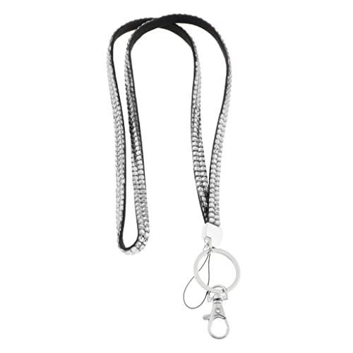 Ubersweet® Lanyard ID Badge Card Holder Strap Sparkling Phone Neck Straps Clear White Amazon