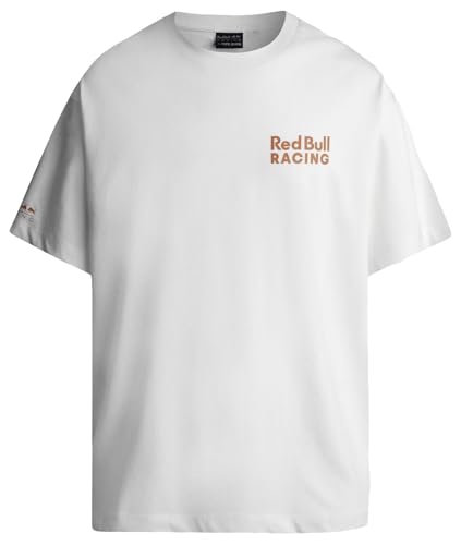 Red Bull Racing X Pepe Jeans RBR Team Graphic tee Camiseta, Blanco (Blanco), L para Hombre