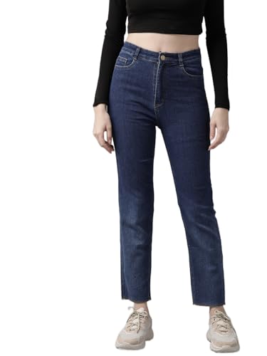 Image of GUTI Womens High Rise Crop Length Jeans()