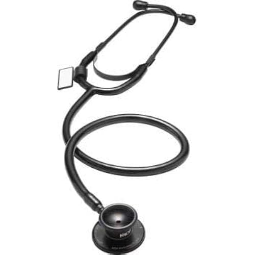 MDF Instruments, Dual Head Lightweight Stethoscope - All Black (MDF747-BO)
