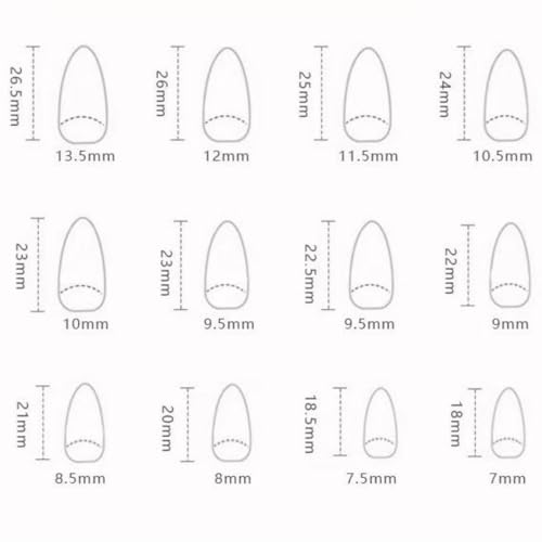 Image of Ocean Shell Press on Nails French Tip Fake Nails with Star Pearl Design 3D Summer Glue on Nail Medium Almond False Nail Glossy Artificial Acrylic Full Cover Stick on Nails for Women Manicure 24Pcs