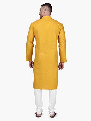 Image of Rajubhai Hargovindas Men's Premium Cotton Solid Kurta