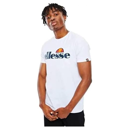Ellesse SL Prado T-Shirt Camiseta, Hombre, White, L