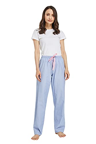 Image of CYZ Women's 100% Cotton Woven Poplin Sleep Pajama Pants