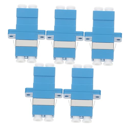 KOMBIUDA 5piezas Adaptador De Fibra Óptica LC LC Conector De Cable De Fibra Kit De Acoplador para Redes
