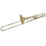 Professionelle Bb F Messing Glocke Crupronickel Slide Gold Lackierte Posaune
