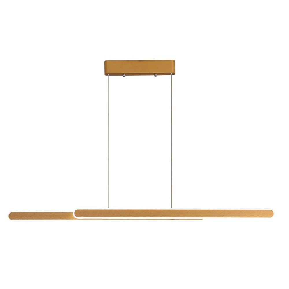 Suspension linéaire LED variable 120cm pour îlot de cuisine moderne