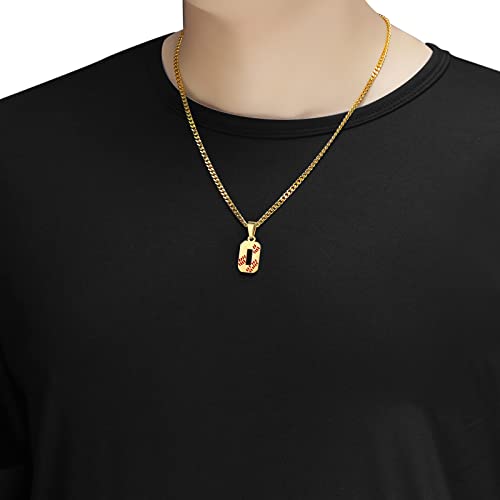 Hattidoris Baseball Number Necklace For Boy 00-99 Athletes Jersey Number Necklace Stainless Steel Gold Plated Chain 22Inch Baseball Charm Pendant Personalized Baseball Gift For Men Women Girl(03) #TOP3
