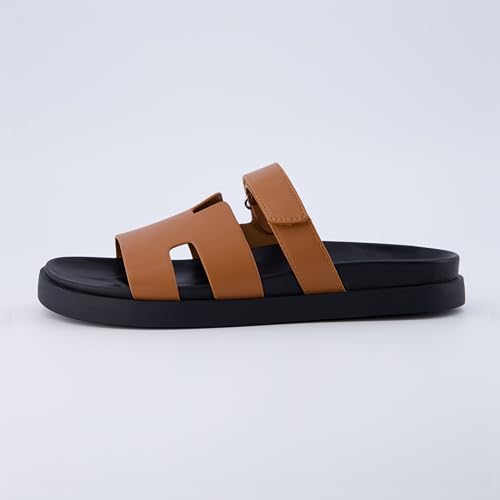 CUSHIONAIRE Women's Lotto footbed sandal with +Comfort, Wide Widths Available, Cognac 6 by CUSHIONAIRE - Used condition - Image 2