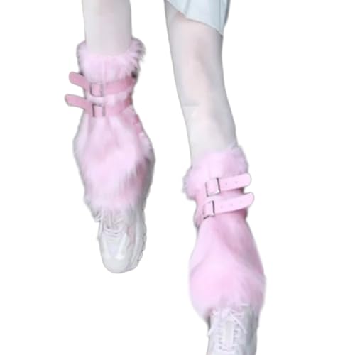 Faux Furs Leg Warmer,Warm Soft Cozy Fuzzy Leg Warmer Boot Cuffs for Women Party Costumes Boot Sleeves Boot Covers