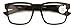 V.W.E. Men Progressive Reading Glasses No Line Clear on Top Bifocals Reader - Rectangular Matte Sport (Matte Black, 1.50, x)