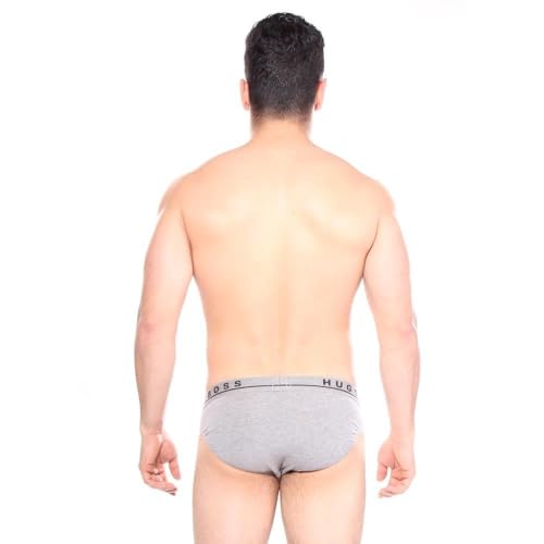 BOSS Men's 3-Pack Bold Logo Hipster Briefs