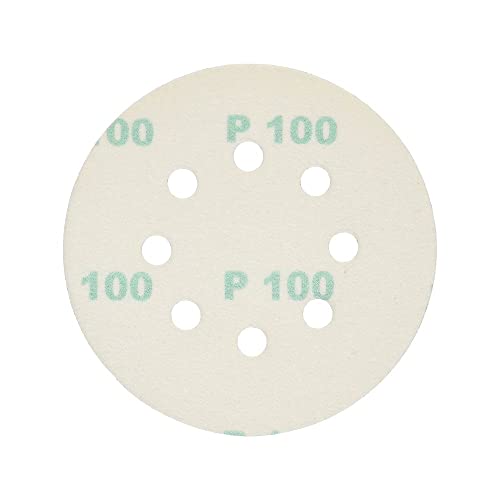 DEWALT DW4310 5-Inch 8 Hole 100 Grit Hook and Loop Random Orbit Sandpaper (25-Pack), Multi - Image 2