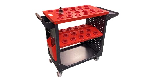 CME Heavy Duty CNC Tooling CART for CAT40, BT40 Tool Holders Cart Capacity 40