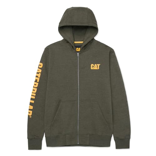 CAT Men's Full Zip Hooded Sweatshirt (Regular and Big & Tall Sizes)