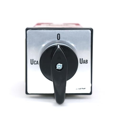 Sélecteur de circuit rotatif LW12-16 biphasé 16A, commutateur haute précision à 8 vis