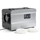 Fnova 145 Pints Commercial Dehumidifier with Pump & Drain Hose, Large Dehumidifier for 1600 Sq. Ft Basements, Crawl Spaces, Industrial & Whole House, Auto Defrost, Washable Filter