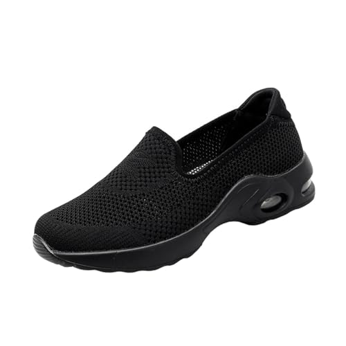 Baskets pour femmes chaussures de sport de marche légères noires